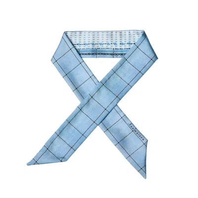 Anamaison Women's Blue Coco-look Twilly Scarf