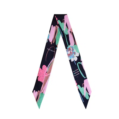 Anamaison Women's Neo Luxury Look Twilly Scarf