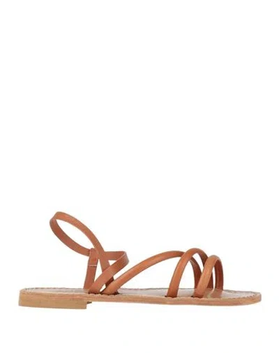 Ananas Woman Sandals Tan Size 6 Leather