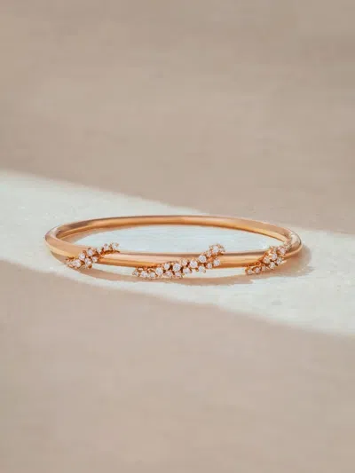 Ananya 18k Rose Gold Scatter Diamond Bangle