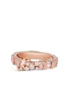 Ananya 18k Scatter Diamonds And Sapphires Ring In Pink