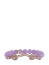 Ananya 18kt Yellow Gold Chakra Diamond And Quartz Bracelet In Pink