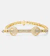 Ananya Chakra 18kt Gold Bracelet With Diamonds And Quartz In Gold