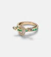 Ananya Chakra 18kt Gold Ring With Diamonds And Quartz