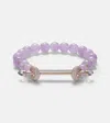 Ananya Armband Chakra Aus Amethyst Mit 18kt Roségold, Diamanten Und Quarz