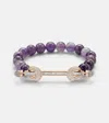 Ananya Chakra 18kt Rose Gold Bracelet With Gemstones In Brown