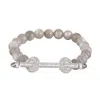 Ananya Moonstone Chakra Bracelet In Moonstone,white Gold,white Diamond