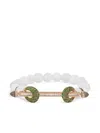 Ananya Rose Gold Chakra Diamond And Moon Stone Bracelet In Metallic