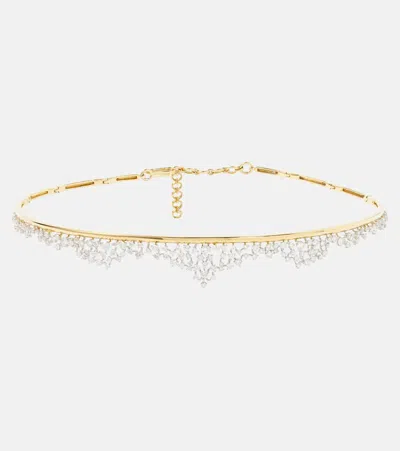 Ananya Scatter 18kt Gold Choker With Diamonds