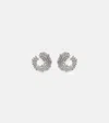 Ananya Scatter Edge 18kt White Gold Hoop Earrings With Diamonds In White