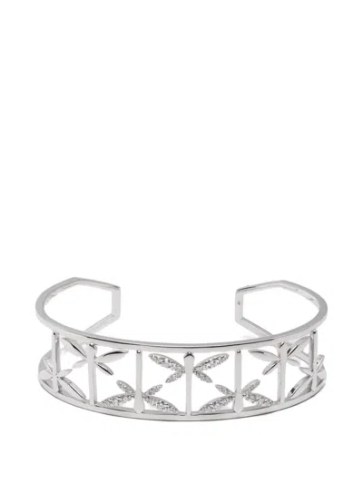 Anapsara Dragonfly-motif Diamond Bracelet In Silver