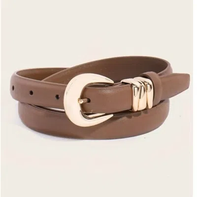 Anarchy Street Women's Thin Genuine Leather Belt In Brown