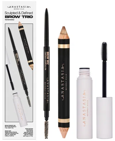 Anastasia Beverly Hills 3-piece Sculpted & Defined Brow Trio Set In Medium Brown