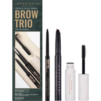 Anastasia Beverly Hills Frozen & Fuller Looking Brow Trio ($39 Value) In Ebony