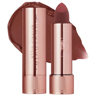 Anastasia Beverly Hills Full-pigment Matte & Satin Velvet Lipstick Spice 0.10 Oz/3 G In Brown