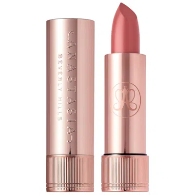 ANASTASIA BEVERLY HILLS LONG-WEARING MATTE & SATIN VELVET LIPSTICK DUSTY ROSE .10 OZ/3 G