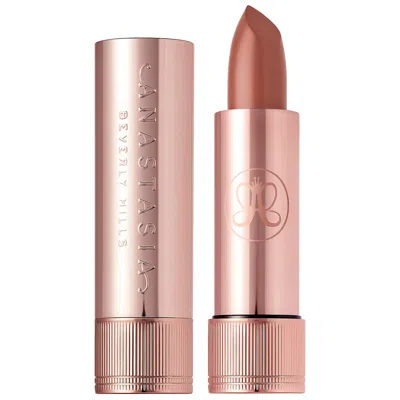 ANASTASIA BEVERLY HILLS LONG-WEARING MATTE & SATIN VELVET LIPSTICK ROSE BROWN .10 OZ/3 G