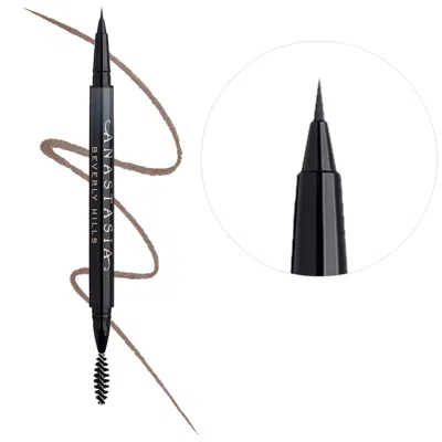 Anastasia Beverly Hills Microstroke Detailing Brow Pen With 24-hour Wear Dark Brown 0.01 Oz/0.5 ml