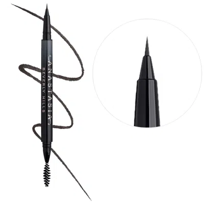 Anastasia Beverly Hills Microstroke Detailing Brow Pen With 24-hour Wear Granite 0.01 Oz/0.5 ml In Gray