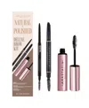 Anastasia Beverly Hills Natural And Polished Deluxe Brow Kit In Brown