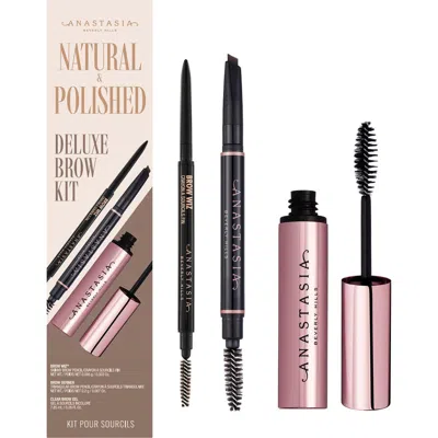 Anastasia Beverly Hills Natural & Polished Deluxe Eyebrow Kit (nordstrom Exclusive) $73 Value In Medium Brown