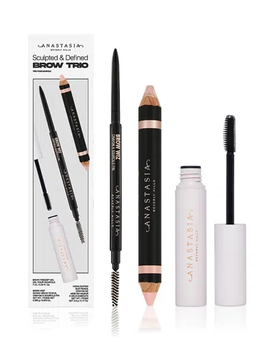 Anastasia Beverly Hills Sculpted & Defined Brow Trio Set $75 Value In Multi