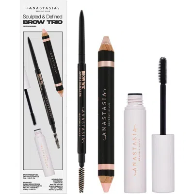Anastasia Beverly Hills Sculpted & Defined Brow Trio Set $75 Value In Neutral
