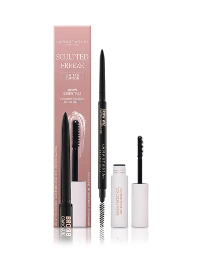 Anastasia Beverly Hills Sculpted Freeze Limited Edition Brow Essentials Gift Set - Soft Brown In Transparent