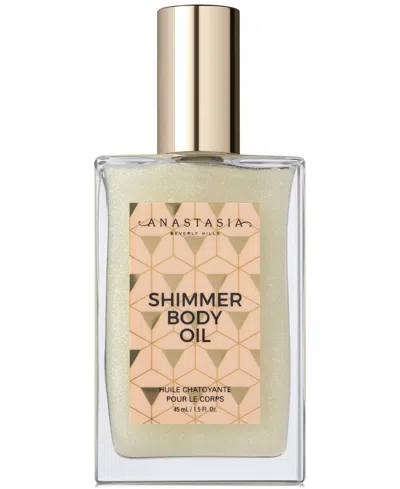 Anastasia Beverly Hills Shimmer Body Oil In White Gold