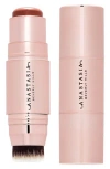 Anastasia Beverly Hills Cream Stick Blush With Brush Applicator Peach Caramel 0.28 oz/ 8 G In Peach Caramel