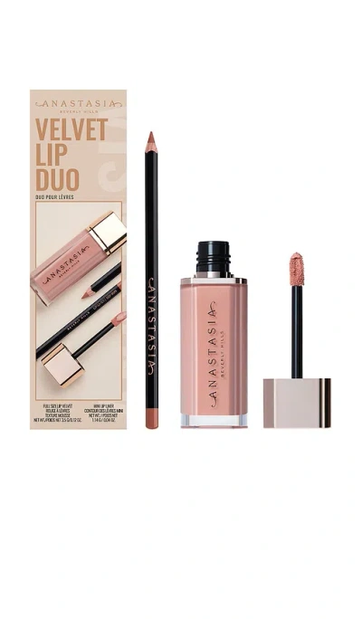 Anastasia Beverly Hills Velour Lip Duo In Pure Hollywood & Deep Taupe