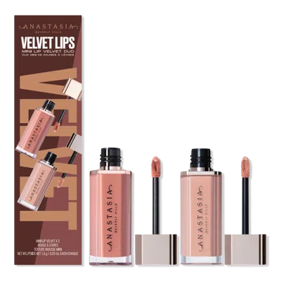 Anastasia Beverly Hills Velvet Lips Mini Lip Velvet Duo - Softy + Peachy Nude