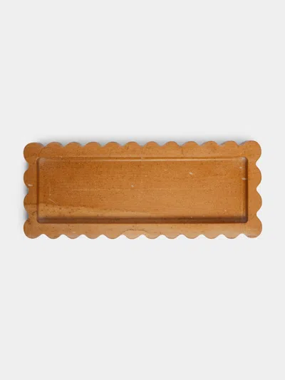Anastasio Home '512' Marble Tray  Abask Luxury Gift In Brown