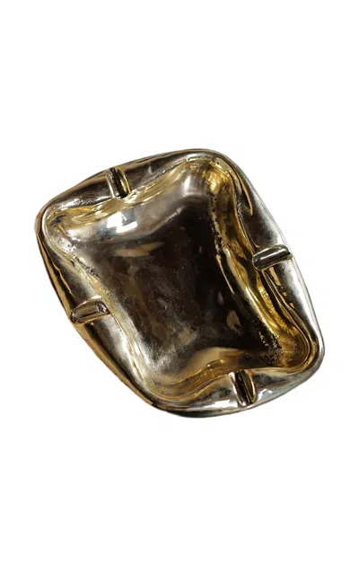 Anastasio Home - Atomic Brass Ash Tray - Gold
