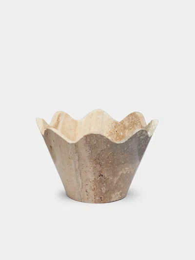 Anastasio Home 'blossom' Marble Bowl  Abask Luxury Gift In Neutral