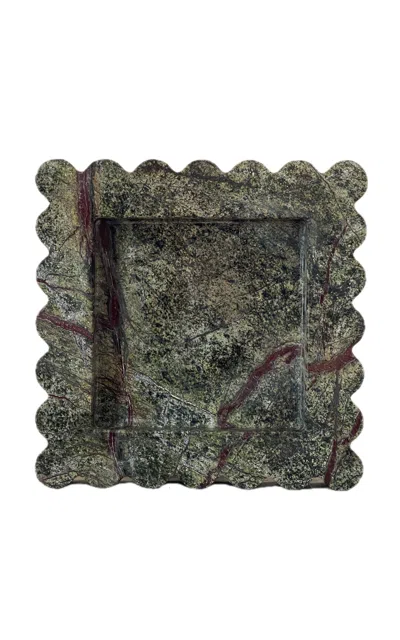 Anastasio Home Box Stone Tray In Green