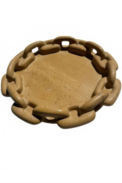 Anastasio Home Chain Tray In Honeycomb In Brown