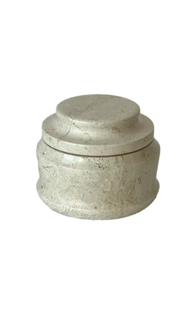 Anastasio Home Large Stone Bell Jar In Light Grey