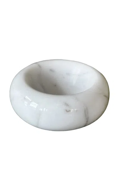 Anastasio Home - Mini Contour Bowl - White In Gray