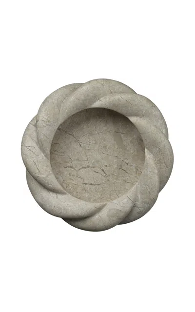 Anastasio Home Pasqua Stone Bowl In Light Grey