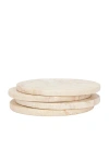 ANASTASIO HOME SET OF FOUR OVERSIZED COASTERS