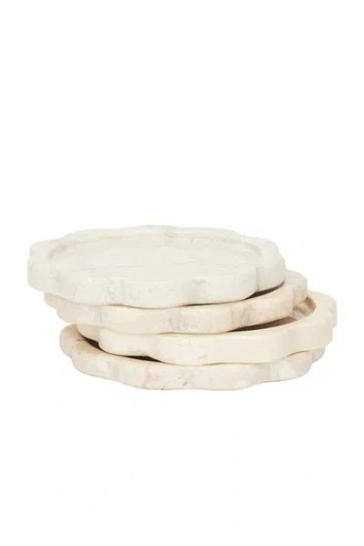 Anastasio Home Sun Coasters Set Of 4 In Oyster