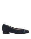 Anastasio Woman Ballet Flats Midnight Blue Size 8 Leather