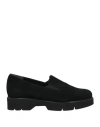 Anastasio Woman Loafers Black Size 9 Leather In Black