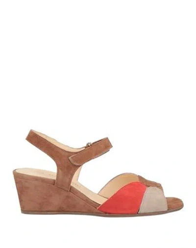 Anastasio Woman Sandals Camel Size 6 Leather In Beige