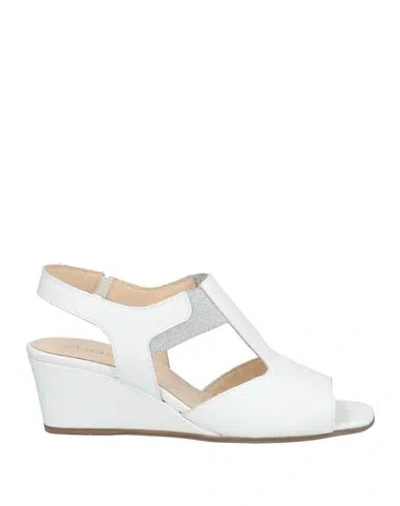 Anastasio Woman Sandals White Size 8 Leather