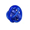 Anatoliacraft Blue Nodo Cobalt Loop Hand-blown Glass Sculpture In Blue