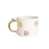Anatoliacraft Blue / Pink / Purple Sweet Treats Cupcake Mug Hand-painted Cupcake Designs & Golden Handle – Whimsic