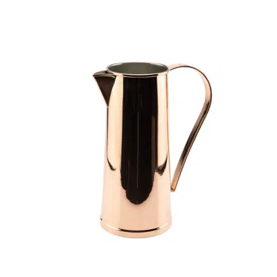 Anatoliacraft Brown Handcrafted Copper Water Pitcher - Ayurvedic Hydration Essential