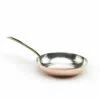 Anatoliacraft Brown Handcrafted Hammered Copper Frying Pan – Premium Cookware With Brass Handle